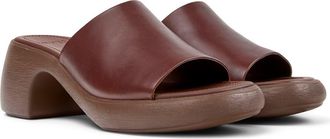 Camper Thelma Platform Slide Sandal in Medium Brown at Nordstrom, Size 38