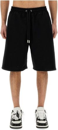 Off-white Logo Geborduurd Shorts met Trekkoord - Heren - Korte Broeken - Zwart - S - Korte Broeken