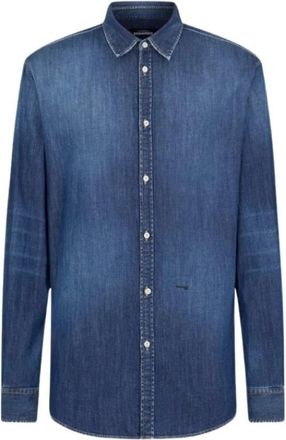 Dsquared2 Relaxed Denim Overhemd - Heren - Spijkeroverhemden - Blauw - XL - Denim - Overhemden