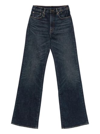 R13 high-waisted jeans - women - Fabric - 24 - Blue