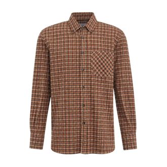 Amaranto Amar&aacute;nto - Regular-fit Shirt - Heren - Overhemden - Bruin - Maat: L Katoen