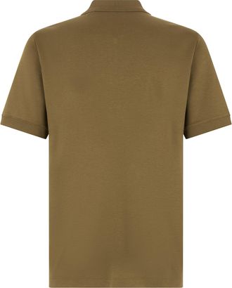 HUGO BOSS Mens Polo Shirt Khaki Cotton T-shirts And Polos