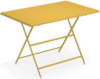 Emu Arc En Ciel Tavolo Rettangolare Pieghevole 110X70 Giallo Curry Ral 1005 (62)