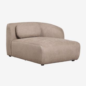 Sklum M&oacute;dulo Chaise Longue Derecho Para Sof&aacute; Modular En Chenilla Coquette Sklum