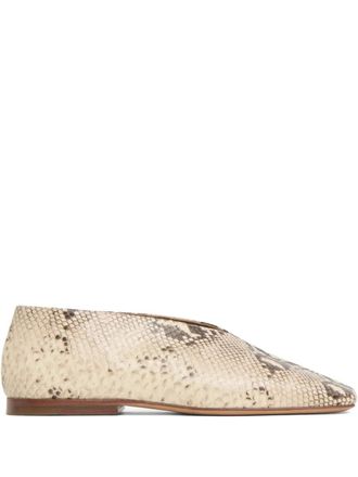 Mansur Gavriel Square Soft V ballerinas - Beige