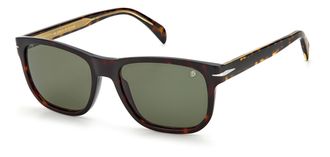 David Beckham Mens Brown Havana Rectangular Sunglasses DB1045S086QT