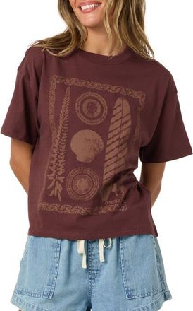 O'Neill Calico Graphic Easy T-Shirt in Chocolate at Nordstrom, Size Medium