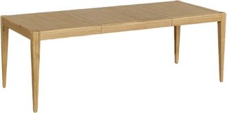 Robin des Bois Mesa extensible de roble, 2 extensiones, 10 cubiertos beige