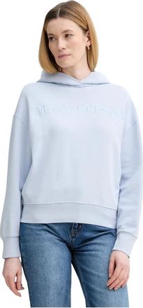 Marc O'Polo Hoodie - Dames - Hoodies - Blauw - S - Katoen - Hoodies & sweatvesten