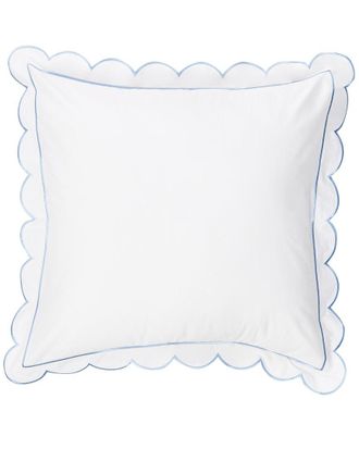 Melange Home M&eacute;lange Home Scallop Frame Embroidery Percale Euro Sham Set