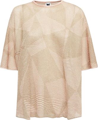 Missoni T-shirt con effetto metallizzato - Toni neutri