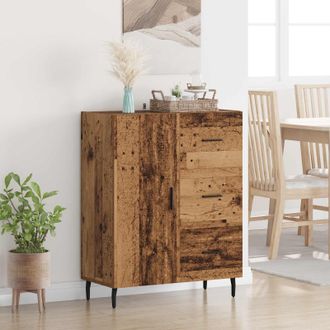 vidaXL Vidaxl Credenza Con Cassetto Legno Vecchio 69,5 X 34 X 90 Cm