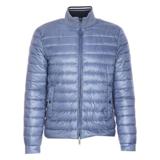 Herno Winter Jackets, male, Blue, Size: 2XL Blue Puffer Jacket