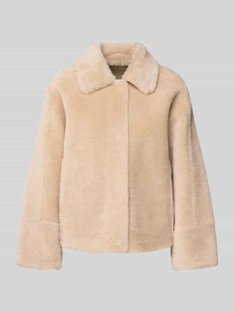 Oakwood Regular Fit Wolljacke mit Umlegekragen Modell HELEN in Beige, Gr&ouml;&szlig;e S