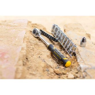 Stanley Juego De Trinquete De 120 Dientes Y Accesorios De 22 Piezas Fatmax 3/8