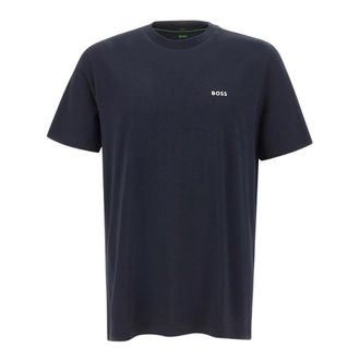 HUGO BOSS Camiseta de algod&oacute;n el&aacute;stico - Tops - Hombre - Azul - 2XL