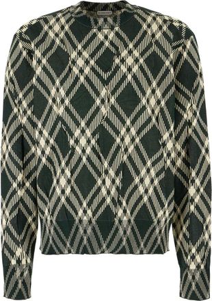 Burberry Round-neck Knitwear, male, Multicolor, Size: L Crew-neck Sweater