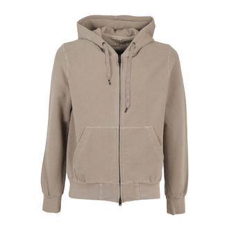 Circolo 1901 Zip-throughs, male, Beige, 2XL, Zip-through Hoodie Sweatshirt
