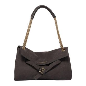 Orciani Venus Nabucco Small - Dames - Schoudertassen - Zwart - ONE Size - Leer - Tassen