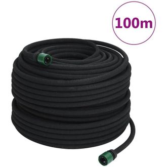 vidaXL Manguera Porosa Para Jard&iacute;n Caucho Negro 16 Mm 100 M Vidaxl