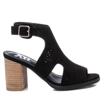 Xti Womens Suede Sandals In Black