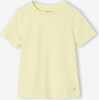 Vertbaudet Jungen-T-Shirt, uni hellgelb