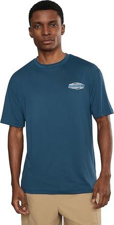 Quiksilver Everyday Graphic Short Sleeve Surf T-Shirts Mens Swimwear Dark Denim : 2XL, Elastane/Polyester