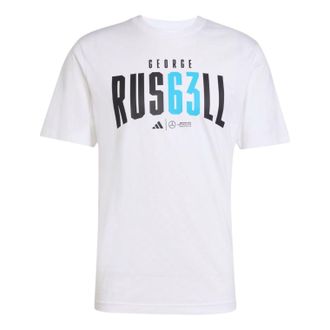 adidas x Mercedes x George Russell T-Shirt Asia Sizing White JZ8906