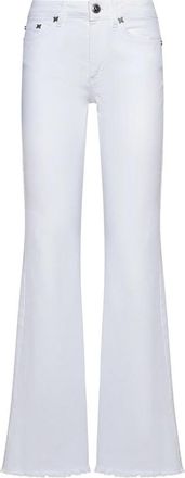 John Richmond Flared jeans met vijf zakken - Dames - Flared Jeans - Wit - W25 - Jeans