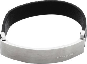Montblanc Urban Spirit Leather Bracelet, Size 68