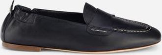 AGL Mara Pure Leather Moccasin in Black Nappa at Nordstrom, Size 38.5