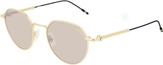 Montblanc Ladies Black Square Sunglasses MB0060S 002