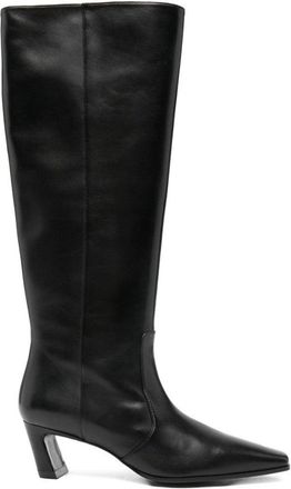Stuart Weitzman Knee-High Ankle Boots With Pointed Toe