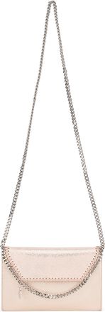 Stella McCartney Womens Shoulder Bag Falabella Shell Pink Polyester