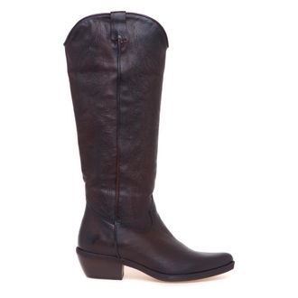 Felmini C458 Texan Boot - Dames - Cowboylaarzen - Bruin - 39 EU - Leer - Schoenen