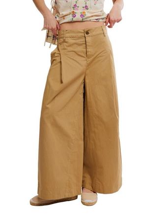 Free People Silverlake Wide Leg Chino Pants in Dill Seed at Nordstrom, Size 10