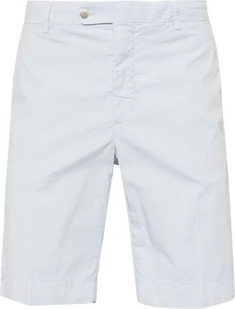 Hackett mid-rise twill chino shorts - men - Cotton/Elastane - 36 - Blue
