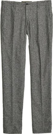 Incotex Cheviot Slim Fit Broek - Heren - Slim Fit Broeken - Grijs - W35 - Wol - Broeken