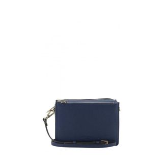 Pourchet Tassen, Dames, Blauw, ONE Size, Leer, Alesia Trotteur