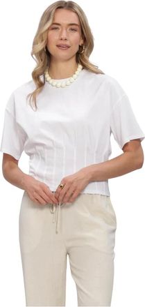Moss Copenhagen Dames, Tops, Wit, Maat: XS Linnen