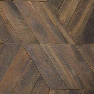 Wanda Collection Wanda Collection - Revestimiento De Teca Reciclada Patinada Natural Hexagonal Placas 28x24 Cm