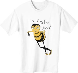 Generic Ya Like Jazz Bee Mens T-Shirt Medium White