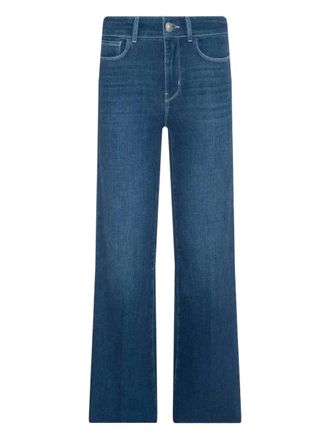 L'agence Gwenna wide-leg jeans - women - Cotton/Polyester/Spandex/Elastane - 31 - Blue