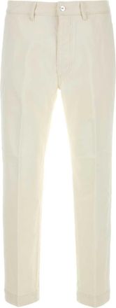 Nine In The Morning White Cotton Tim Pant