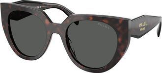 Prada PR 14WS 17N40L Womens Sunglasses Tortoiseshell Size 52