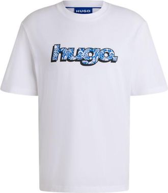 HUGO BOSS Cotton T-shirt with graphic logo print