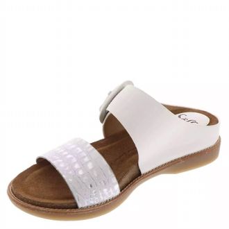 S&ouml;fft Womens Braye Sandal In White Silver