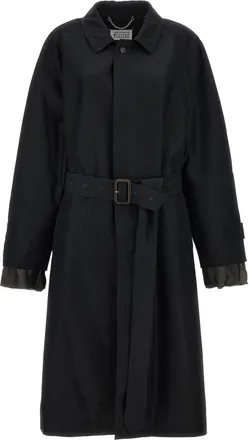 Maison Margiela Long Single Breasted Trench Coat
