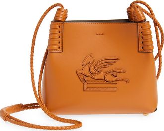 Etro Extra Small Libra Leather Crossbody Bag in Arancione at Nordstrom