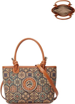 Generic Cork Shoulder Bag for Women Bohemian Style Vintage Crossbody Handbag Hobo Satchel Purse, F-2